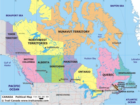 Canada Political Map